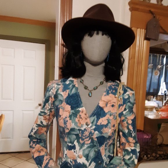 🎉 HOST PICK 🎉Paris Blues For Wet Seal Denim Snap Button Long Sleeve Dress 90s - Picture 15 of 16